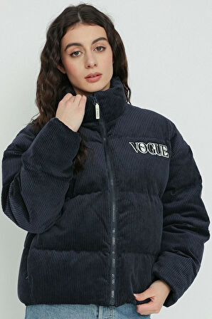 Puma X Vogue Oversize Women's Puffer Jacket Navi Kadın Büyük Beden Kaz Tüyü Şişme Ceket Lacivert