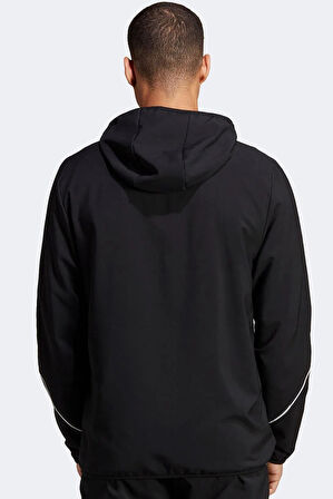 Adidas Sportswear Tiro 23 Stripe Hooded Zip Jacket Erkek Dokuma Kapüşonlu Spor Ceket Siyah