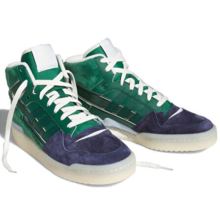 Adidas Forum Exhibit Mid 2 Leather Unisex Sneaker Hakiki Deri Günlük Spor Ayakkabı Lacivert
