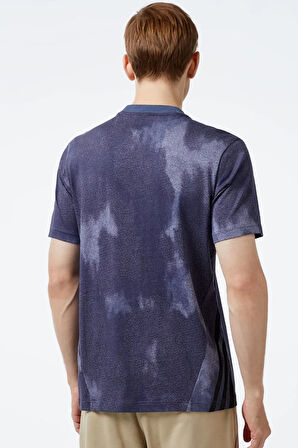 Adidas M Fi 3S T Mens Multicolored Antrenman T-Shirt Erkek Antrenman Tişört Mavi