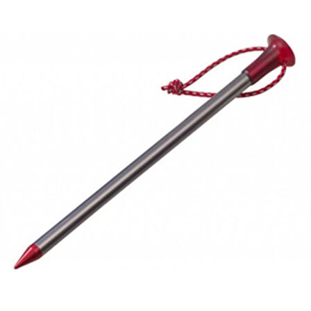 MSR Carbon-Core Stake Kit (4 Stakes) Çadır Kazığı KIRMIZI -GRİ