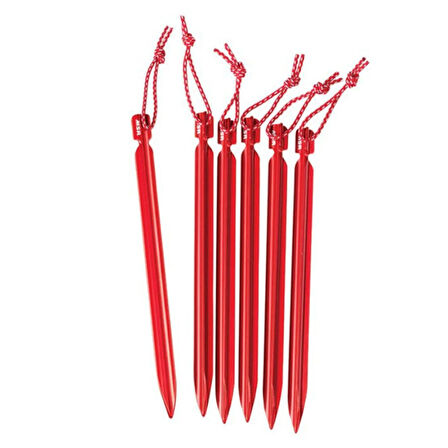 MSR Mini Groundhog V2 Çadır Kazığı 6'lı Red