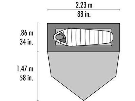 Msr Hubba Tour 1 Tek Kişilik Çadır Gray