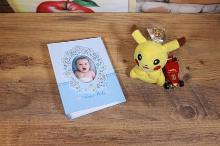 NURCANIM 10x15 cm 100 Adet Fotoğraf Kapasiteli Bebek Fotoğraf Albümü (Mavi)