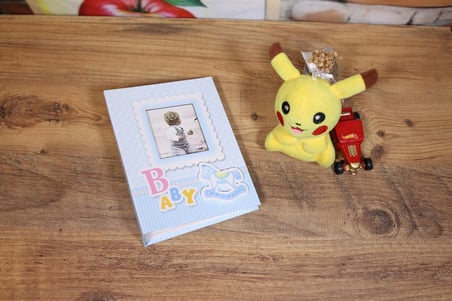 NURCANIM 10x15 cm 100 Adet Fotoğraf Kapasiteli Bebek Fotoğraf Albümü (Mavi)