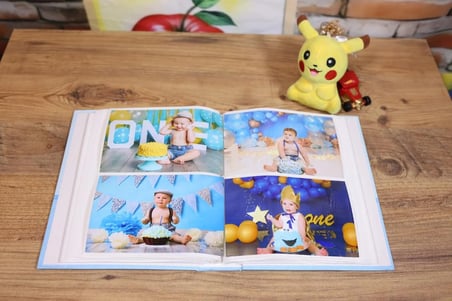 NURCANIM 10x15 cm 200 Adet Fotoğraf Kapasiteli Bebek Fotoğraf Albümü (Mavi)