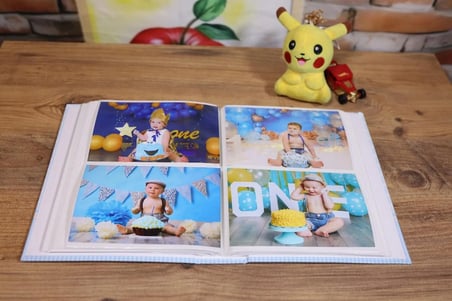 NURCANIM 10x15 cm 200 Adet Fotoğraf Kapasiteli Bebek Fotoğraf Albümü (Mavi)