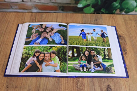 NRCN 10x15 cm 200'lük Ciltbezli Deluxe Fotoğraf Albümü (Lacivert)