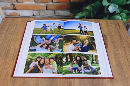 NRCN 10x15 cm 300'lük Ciltbezli Deluxe Fotoğraf Albümü (Bordo)