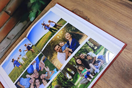 NRCN 10x15 cm 300'lük Ciltbezli Deluxe Fotoğraf Albümü (Bordo)