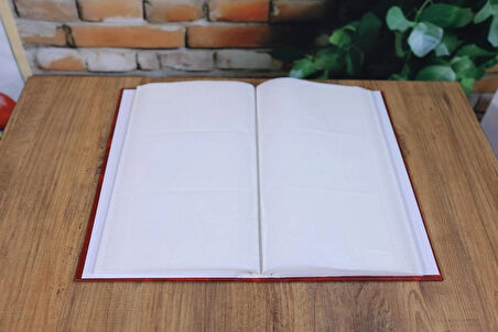 NRCN 10x15 cm 300'lük Ciltbezli Deluxe Fotoğraf Albümü (Bordo)