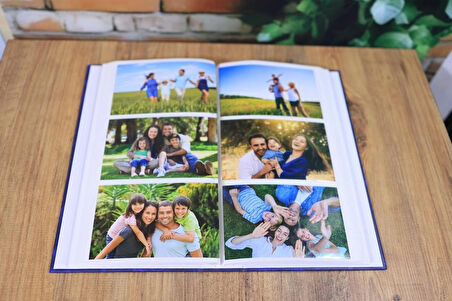NRCN 10x15 cm 300'lük Ciltbezli Deluxe Fotoğraf Albümü (Lacivert)