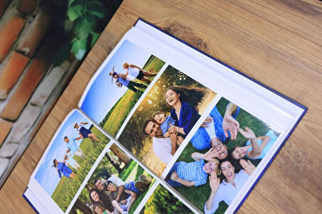 NRCN 10x15 cm 300'lük Ciltbezli Deluxe Fotoğraf Albümü (Lacivert)