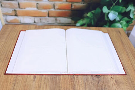 NRCN 13x18 cm 200'lük Ciltbezli Deluxe Fotoğraf Albümü (Bordo)