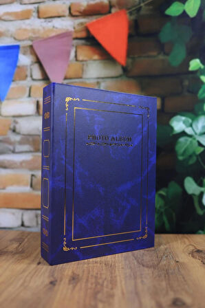 NRCN 13x18 cm 200’lük Ciltbezli Deluxe Fotoğraf Albümü (Lacivert)