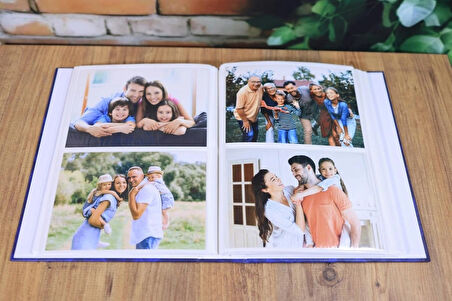 NRCN 13x18 cm 200’lük Ciltbezli Deluxe Fotoğraf Albümü (Lacivert)