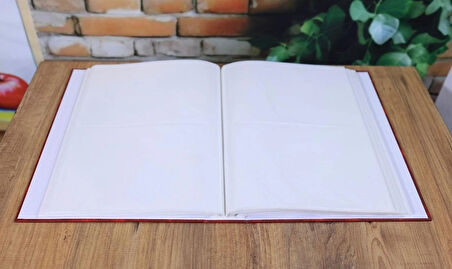NRCN 15x21 cm 200'lük Ciltbezli Deluxe Fotoğraf Albümü (Bordo)