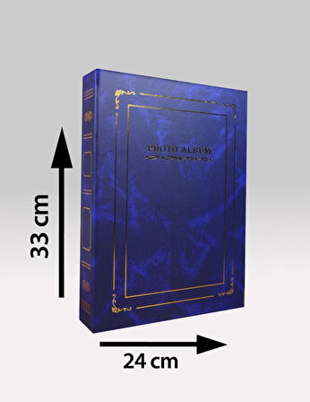 NRCN 15x21 cm 200'lük Ciltbezli Deluxe Fotoğraf Albümü (Lacivert)