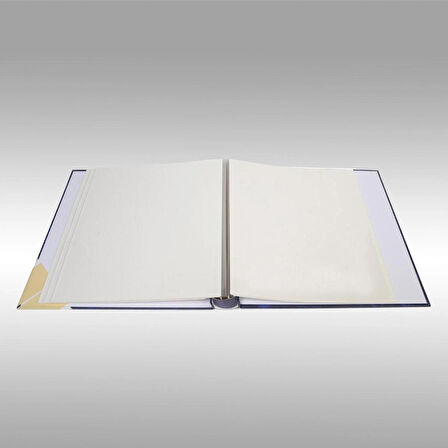 NRCN 20 Yaprak [40 SAYFA]-31x32 cm Manyetik Yapışkanlı Ciltbezli Fotoğraf Albümü (Lacivert)