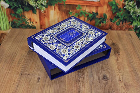 NRCN 10x15 cm 200'lük  Desenli ve Kutulu Deluxe Fotoğraf Albümü (Lacivert)