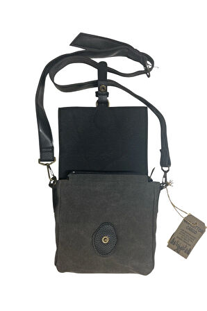 Kaliteli Su Geçirmez Unisex Küçük Kanvas Günlük Postacı Çantası 20 cm x 20 cm