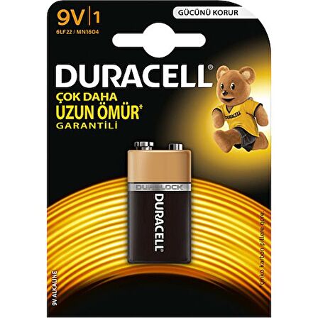 Duracell Basic 9 Volt Pil 10 Adet