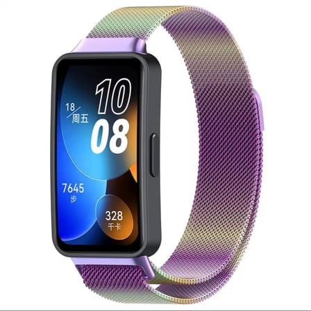 Huawei Band 8 Kordon Metal Mıknatıslı Hasır Kayış