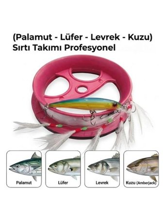 Efsane Sırtı Takımı ( Tekne Avcılığı ) Simli 6 Köstekli Horoz Tüyü Çapari - Palamut - Lüfer - Levrek - Kuzu - Torik