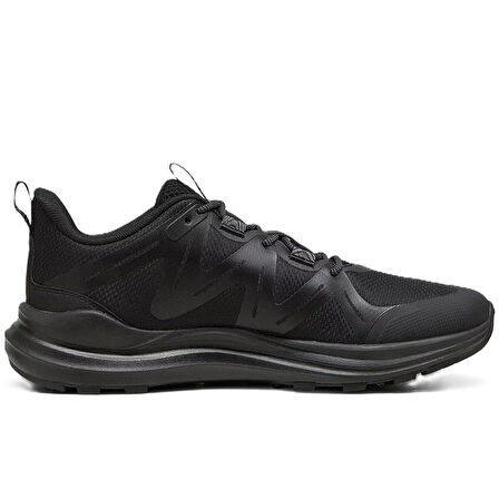 Puma Reflect Lite Trail Running Black Shoes Unisex Koşu Ayakkabısı Siyah Gri Swoosh