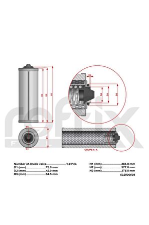 Vakum Pompası Separatör Filtresi 532000508