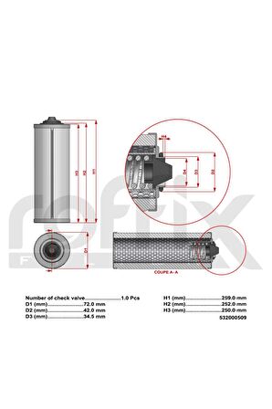 Vakum Pompası Separatör Filtresi 532000509