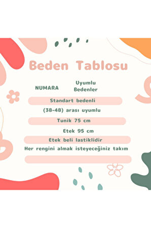 TESETTÜR ETEK TUNİK TAKIMI TRİKO BOL KESİM TAKIM