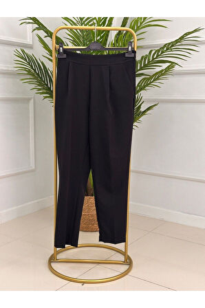 Kadın Giyim Beli Lastikli Dar Paça Pantolon