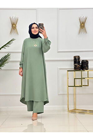 Kadın Tesettür Takım 2'Li Takım Tunik & Pantolon