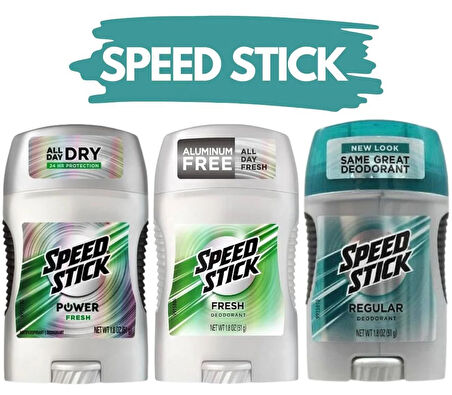 Speed Stick Mennen Erkek Koltuk Altı Stick Çeşitleri 51 gr X 3 Adet - MUHTEŞEM ÜÇLÜ