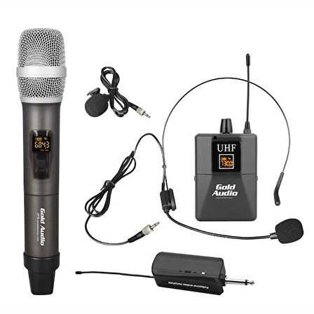 GX 832 EY UHF - El+Yaka Mikrofon - Gold Audio