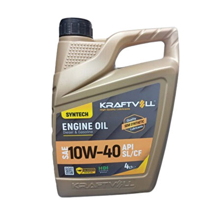 Motor yaği ecotech 10w-40 api sl/cf sentetik 4 lt