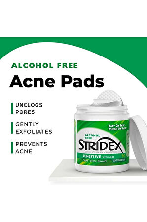 Strıdex Sensıtıve Whıt Aloe Akne Kremli Pads 90 Adet