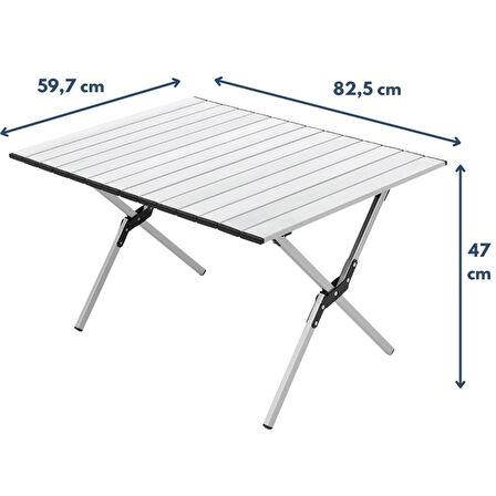 HABITAT KATLANABİLİR ALÜMİNYUM KAMP VE PİKNİK MASASI BÜYÜK BOY