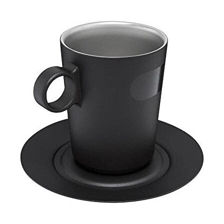 Stanley The DayBreak Café Latte Cup & Stillness Saucer Fincan ve Tabak 0,31 L Siyah