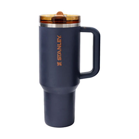 Stanley The Quencher ProTour Flip Straw Tumbler Pipetli Termos 1,2 L - Lacivert