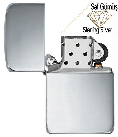Zippo Rep Hand Satin SS Çakmak