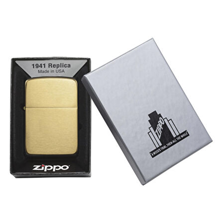 Zippo Çakmak Gold Brush Brass 1941b-000055