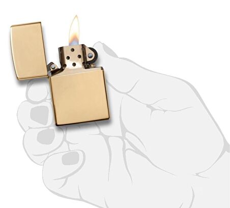 Zippo Çakmak Hi Polish Brass Armor Heavy 169-000030