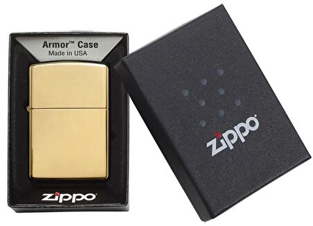 Zippo Çakmak Hi Polish Brass Armor Heavy 169-000030
