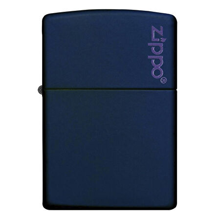 Zippo Çakmak Navy Blue Koyu Mavi Logo 239zl