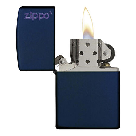 Zippo Çakmak Navy Blue Koyu Mavi Logo 239zl
