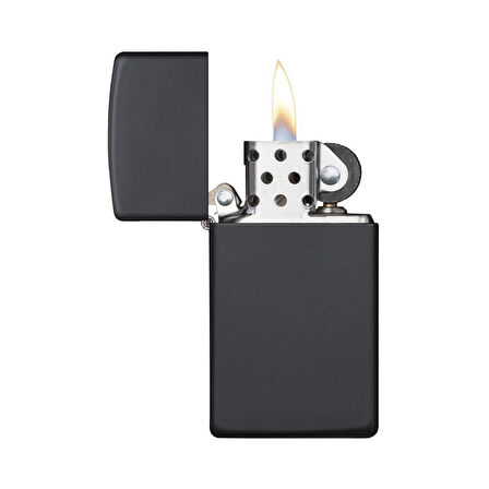 Zippo Çakmak Slim ince Black Matte Siyah Çakmak 1618