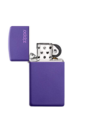 Zippo Çakmak Mor Slim Logo 1637zl-000019