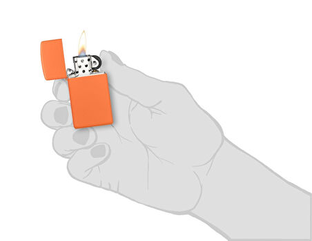 Zippo 1631 Slim Orange Matte Çakmak